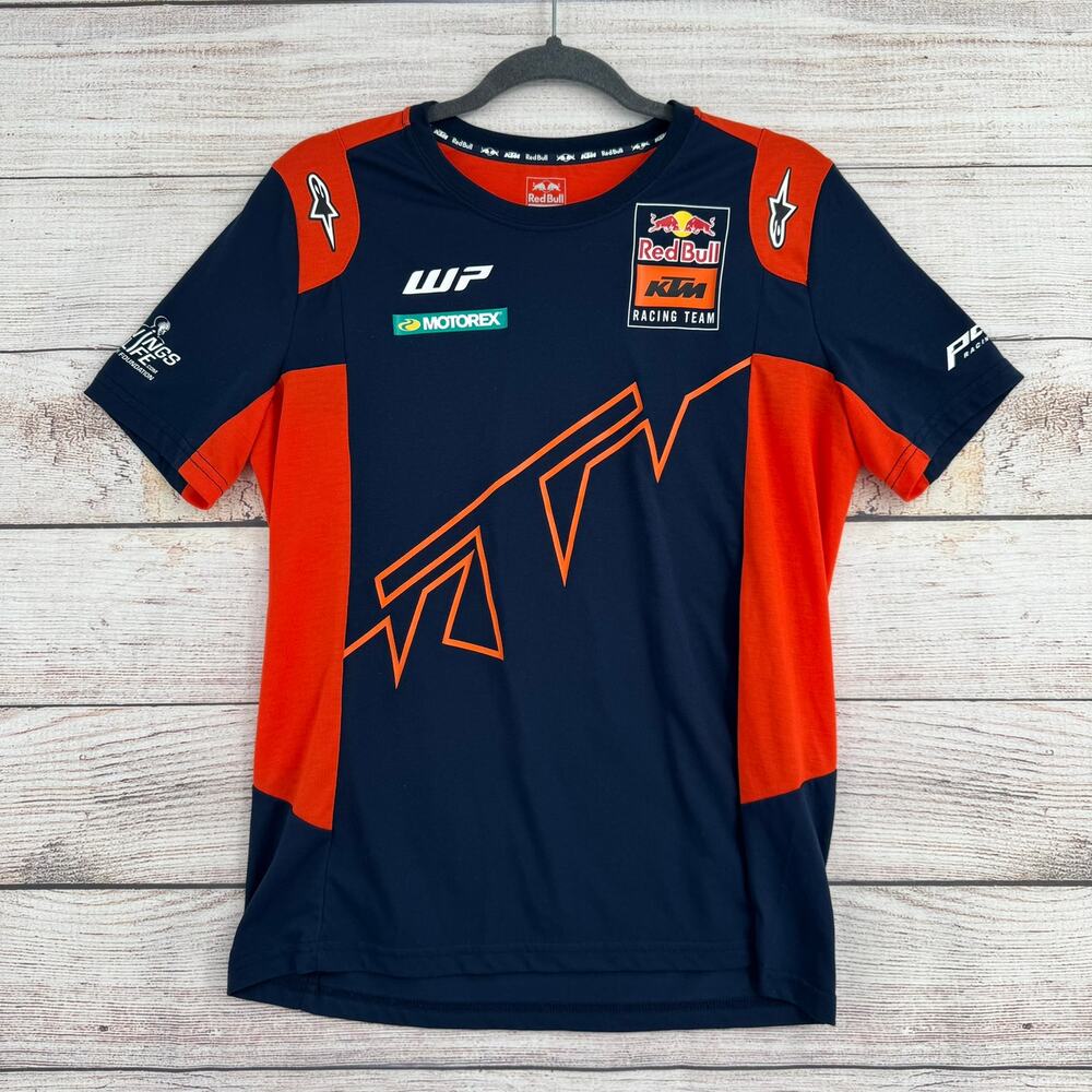 Red Bull KTM Racing Team Jersey‎ T-Shirt Adult Medium Blue Orange
